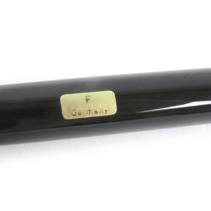 美品□MONTBLANC モンブラン マイスターシュテュック クラシック 14K Fニブ キャップ式 万年筆 ブラック ゴールド 箱付 ドイツ製 メンズ