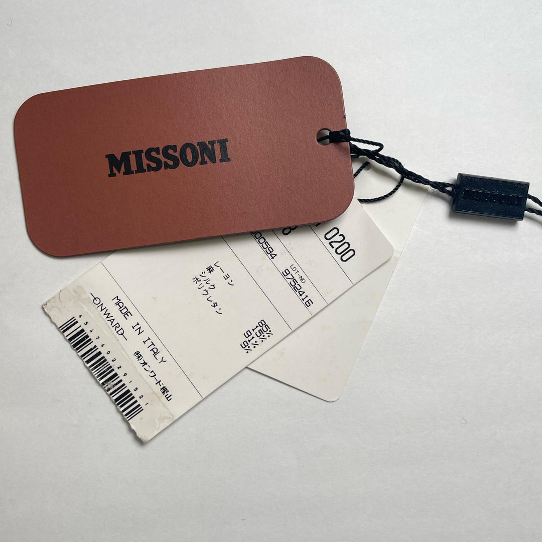 未使用品▲Missoni ミッソーニ シルク混 ロングカーディガン ワンピース 2点セット アンサンブル マルチ 38 伊製 正規品 レディース