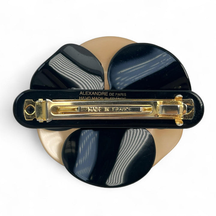美品▲ALEXANDRE DE PARIS アレクサンドル ドゥ パリ 3個セット バレッタ マルチカラー 保存袋付き フランス製 重量100g レディース