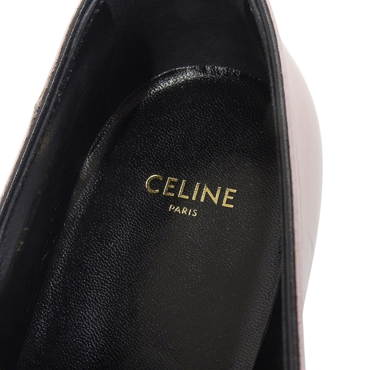 極美品▲CELINE セリーヌ JACNO ジャクノ モンクストラップ レザーシューズ ドレスシューズ ピンク 36.5 イタリア製 レディース