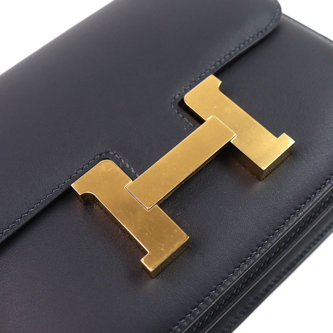 未使用品△HERMES エルメス コンスタンス3 ミニ 18 ミロワール ヴォースイフト キャバン ゴールド金具 ショルダーバッグ K刻印 箱付 仏製