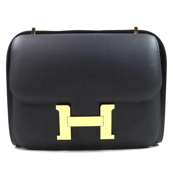 未使用品△HERMES エルメス コンスタンス3 ミニ 18 ミロワール ヴォースイフト キャバン ゴールド金具 ショルダーバッグ K刻印 箱付 仏製