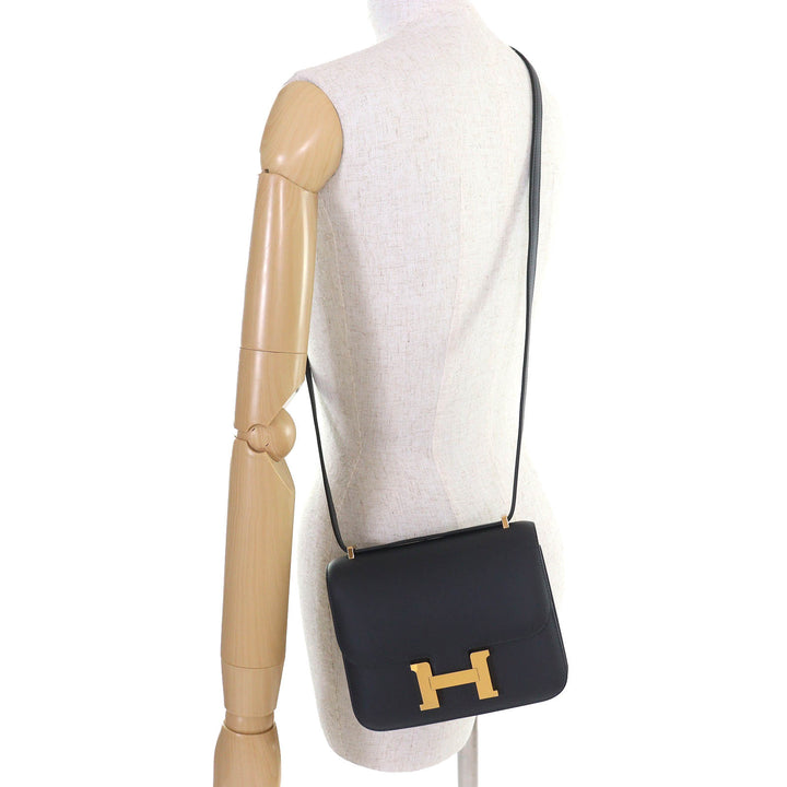 未使用品△HERMES エルメス コンスタンス3 ミニ 18 ミロワール ヴォースイフト キャバン ゴールド金具 ショルダーバッグ K刻印 箱付 仏製