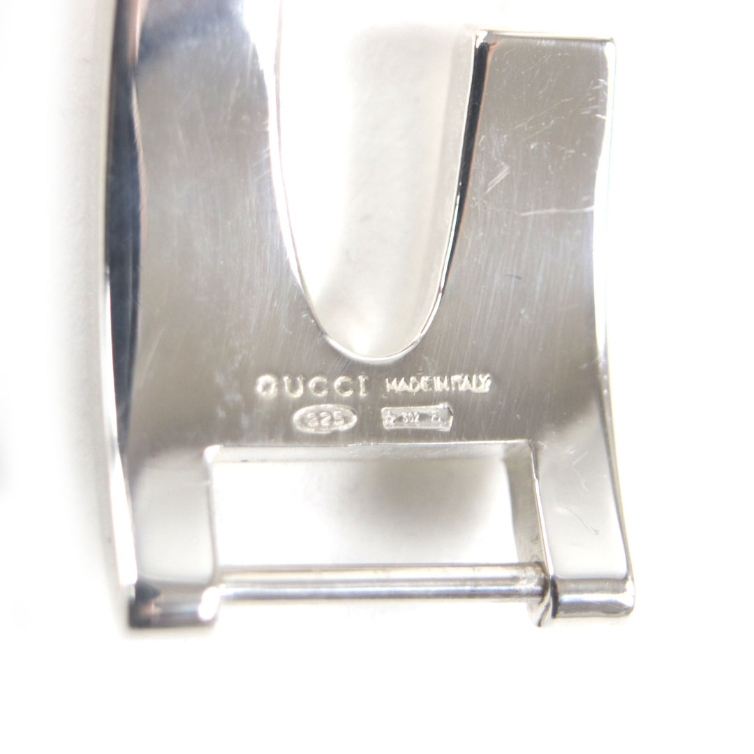 極美品▼GUCCI グッチ ヴィンテージ ヘヴィーブレスレット 925 トムフォード期 シルバー 箱・保存袋付き イタリア製 重量83.8g メンズ