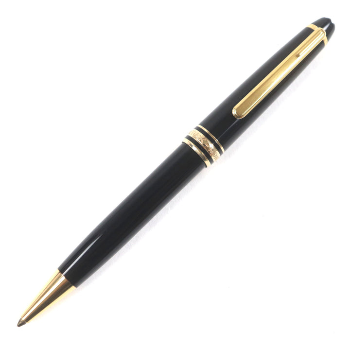 良品▼MONTBLANC モンブラン マイスターシュテュック クラシック ホワイトスター ツイスト式 ボールペン ブラック ゴールド 筆記確認済み