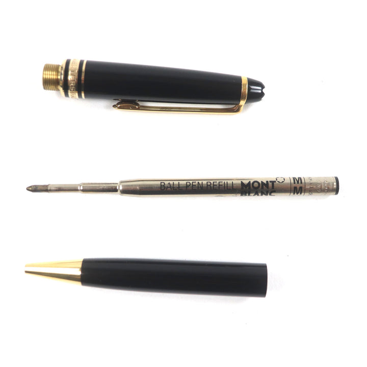 良品▼MONTBLANC モンブラン マイスターシュテュック クラシック ホワイトスター ツイスト式 ボールペン ブラック ゴールド 筆記確認済み
