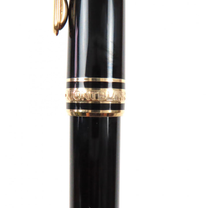 良品▼MONTBLANC モンブラン マイスターシュテュック クラシック ホワイトスター ツイスト式 ボールペン ブラック ゴールド 筆記確認済み