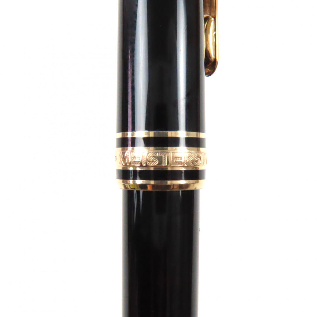 良品▼MONTBLANC モンブラン マイスターシュテュック クラシック ホワイトスター ツイスト式 ボールペン ブラック ゴールド 筆記確認済み