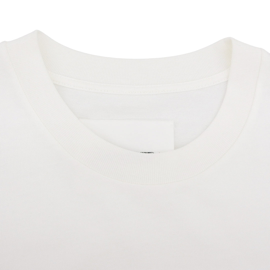 未使用品▲JIL SANDER+ ジルサンダープラス J40GC0127 コットン100％ マッシュルーム刺繡 半袖Ｔシャツ ホワイト カットソー S 正規品