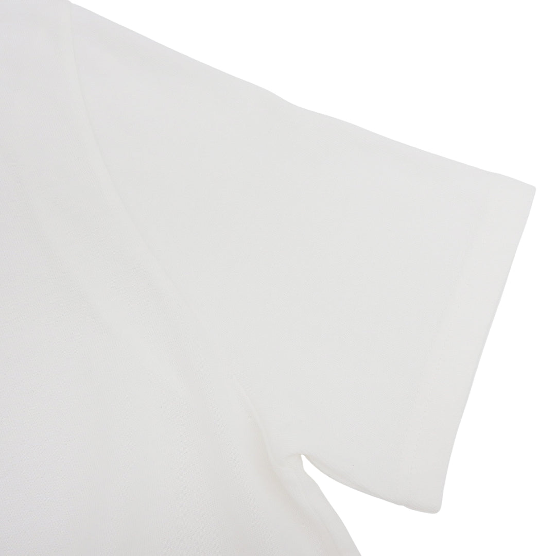 未使用品▲JIL SANDER+ ジルサンダープラス J40GC0127 コットン100％ マッシュルーム刺繡 半袖Ｔシャツ ホワイト カットソー S 正規品