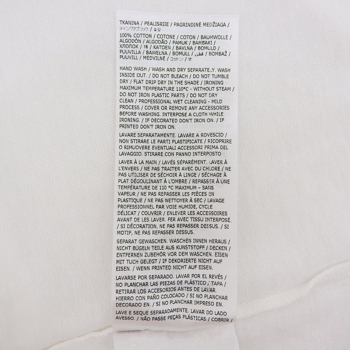 未使用品▲JIL SANDER+ ジルサンダープラス J40GC0127 コットン100％ マッシュルーム刺繡 半袖Ｔシャツ ホワイト カットソー S 正規品