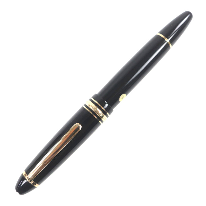 良品▼MONTBLANC モンブラン マイスターシュテュック 146 ペン先14K Bニブ ホワイトスター 万年筆 ブラック ゴールド ドイツ製 メンズ