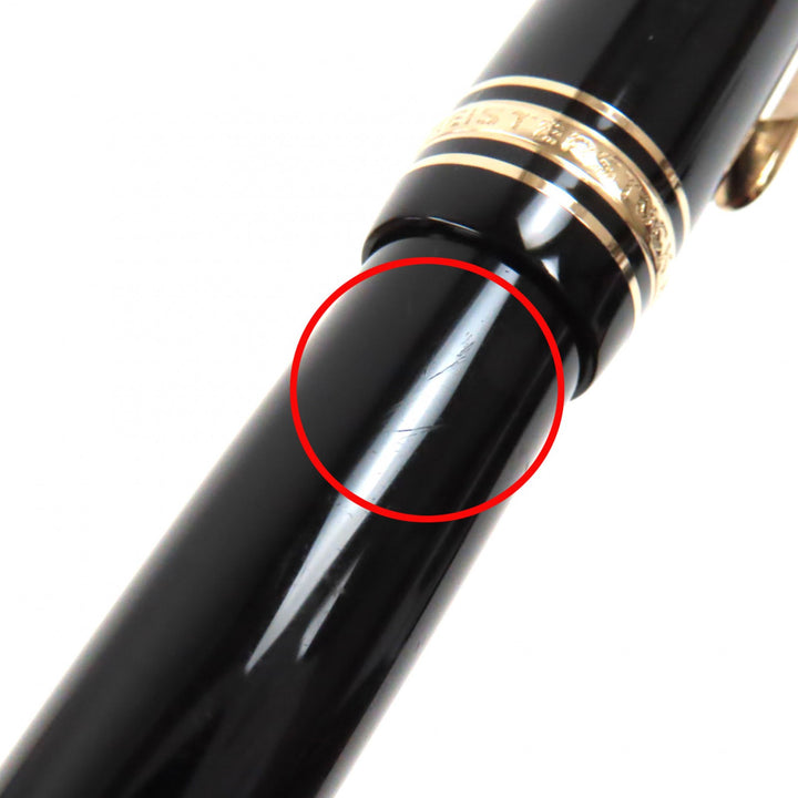 良品▼MONTBLANC モンブラン マイスターシュテュック 146 ペン先14K Bニブ ホワイトスター 万年筆 ブラック ゴールド ドイツ製 メンズ