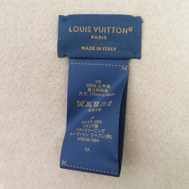 美品☆LOUIS VUITTON ルイヴィトン M79543 エシャルプ・レイキャビク プレシャス ドラゴン カシミヤ100％ マフラー ピンク 伊製 正規品