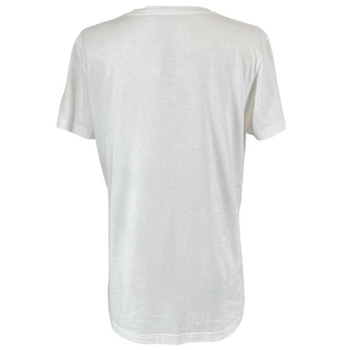美品▲MONCLER モンクレール 23SS MAGLIA MANICA CORTA コットン100％ ロゴワッペン付き 半袖Ｔシャツ ホワイト M 正規品 レディース