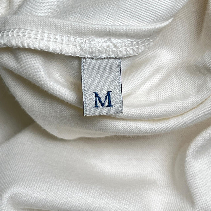 美品▲MONCLER モンクレール 23SS MAGLIA MANICA CORTA コットン100％ ロゴワッペン付き 半袖Ｔシャツ ホワイト M 正規品 レディース