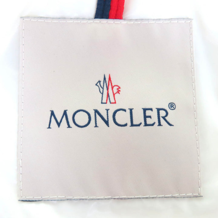 極美品△MONCLER モンクレール CELEPINE セレパイン ロゴワッペン ロゴベルト付き ZIPUP ダウンジャケット ブラック 00 国内正規品