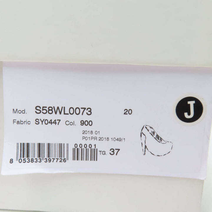 極美品☆Maison Margiela 22 メゾンマルジェラ22 58WL0073 パテントレザー パンプス ブラック 37 箱・保存袋付き イタリア製 レディース