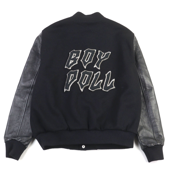 未使用品○CELINE セリーヌ 22AW 2V09M896C BOY DOLL TEDDY JACKET ボーイドール レザー切替 テディジャケット 50 正規品 定価445500円