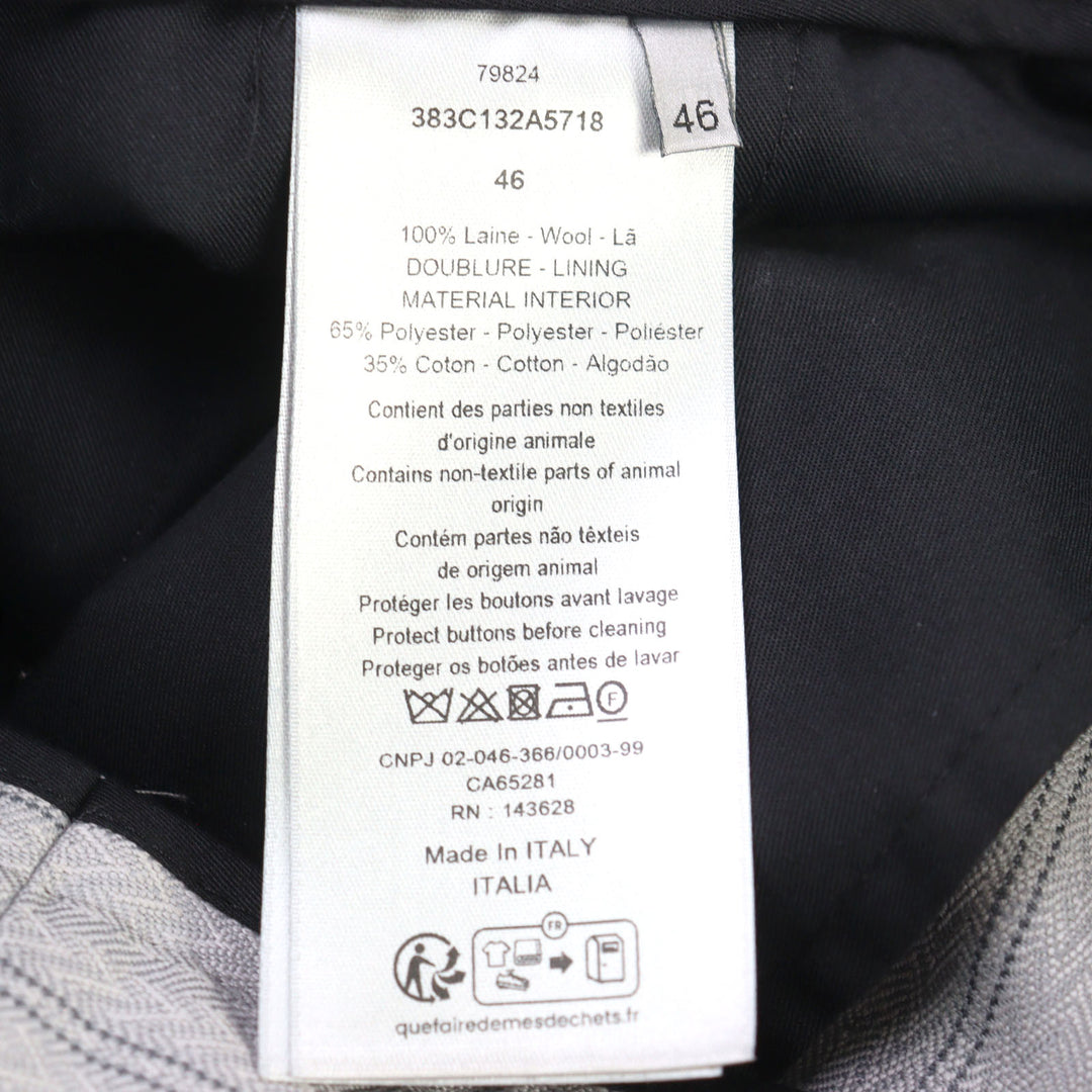 極美品○DIOR ディオール オム 23SS 383C132A5718 クチュール ジャカード くるみボタン ハイウエスト ショートパンツ 46 正規品 メンズ