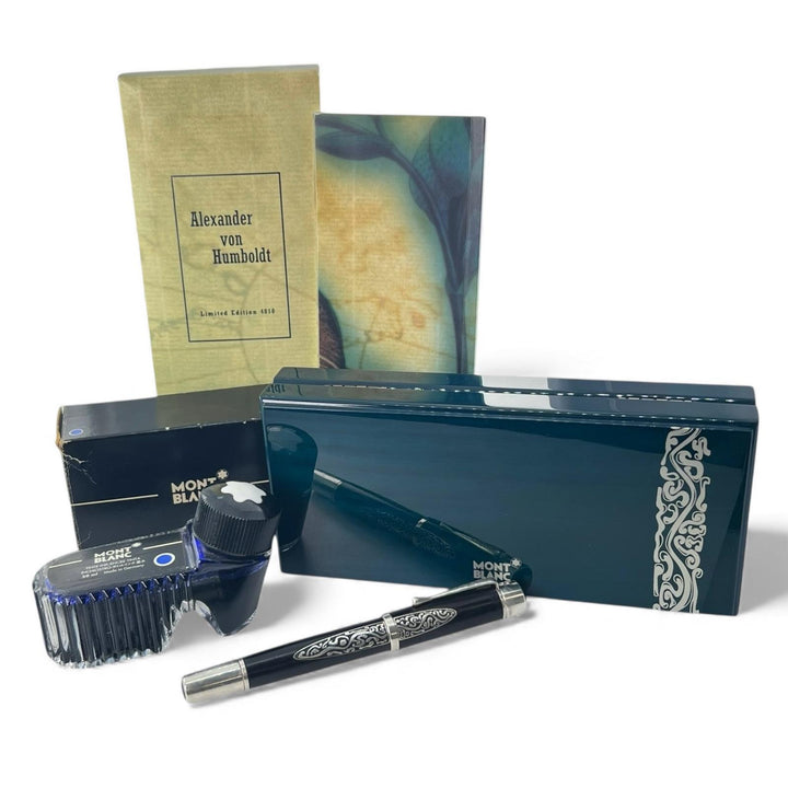 良品▲MONTBLANC モンブラン パトロンシリーズ2007 アレクサンダー･フォン･フンボルト ウッド ペン先18K AG925 Fニブ 0878/4810 万年筆