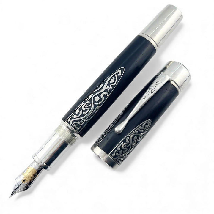 良品▲MONTBLANC モンブラン パトロンシリーズ2007 アレクサンダー･フォン･フンボルト ウッド ペン先18K AG925 Fニブ 0878/4810 万年筆