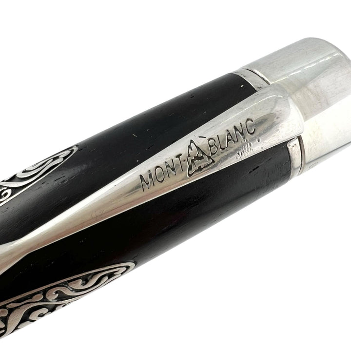 良品▲MONTBLANC モンブラン パトロンシリーズ2007 アレクサンダー･フォン･フンボルト ウッド ペン先18K AG925 Fニブ 0878/4810 万年筆