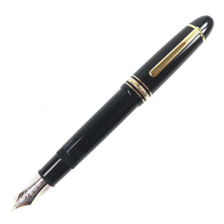 良品▼MONTBLANC モンブラン マイスターシュテュック 149 ペン先14K EFニブ ホワイトスター 万年筆 ブラック ゴールド ドイツ製 メンズ