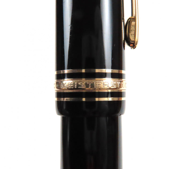 良品▼MONTBLANC モンブラン マイスターシュテュック 149 ペン先14K EFニブ ホワイトスター 万年筆 ブラック ゴールド ドイツ製 メンズ