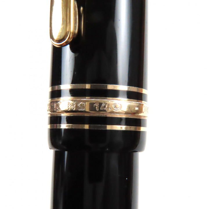 良品▼MONTBLANC モンブラン マイスターシュテュック 149 ペン先14K EFニブ ホワイトスター 万年筆 ブラック ゴールド ドイツ製 メンズ