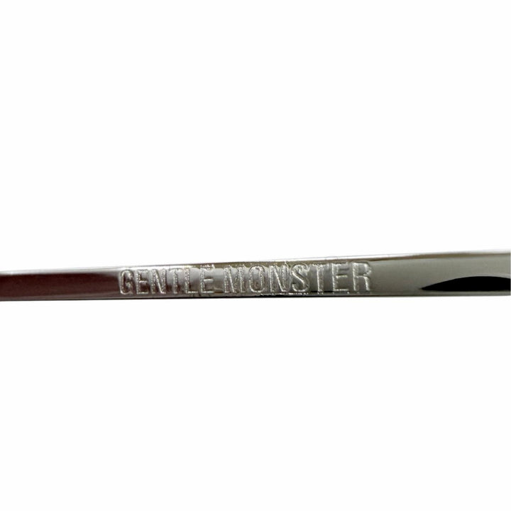 良品☆GENTLE MONSTER ジェントルモンスター SID メタル メガネ 眼鏡 アイウェア シルバー ピンク グラデーション 59□15-144 デモレンズ