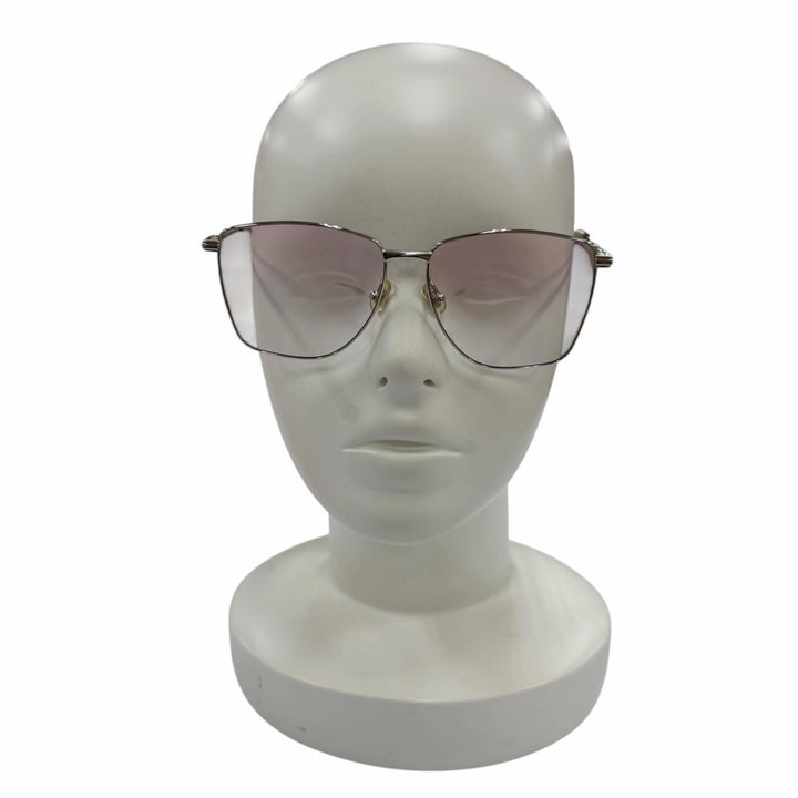 良品☆GENTLE MONSTER ジェントルモンスター SID メタル メガネ 眼鏡 アイウェア シルバー ピンク グラデーション 59□15-144 デモレンズ