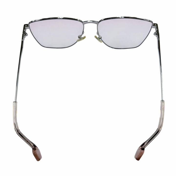 良品☆GENTLE MONSTER ジェントルモンスター SID メタル メガネ 眼鏡 アイウェア シルバー ピンク グラデーション 59□15-144 デモレンズ