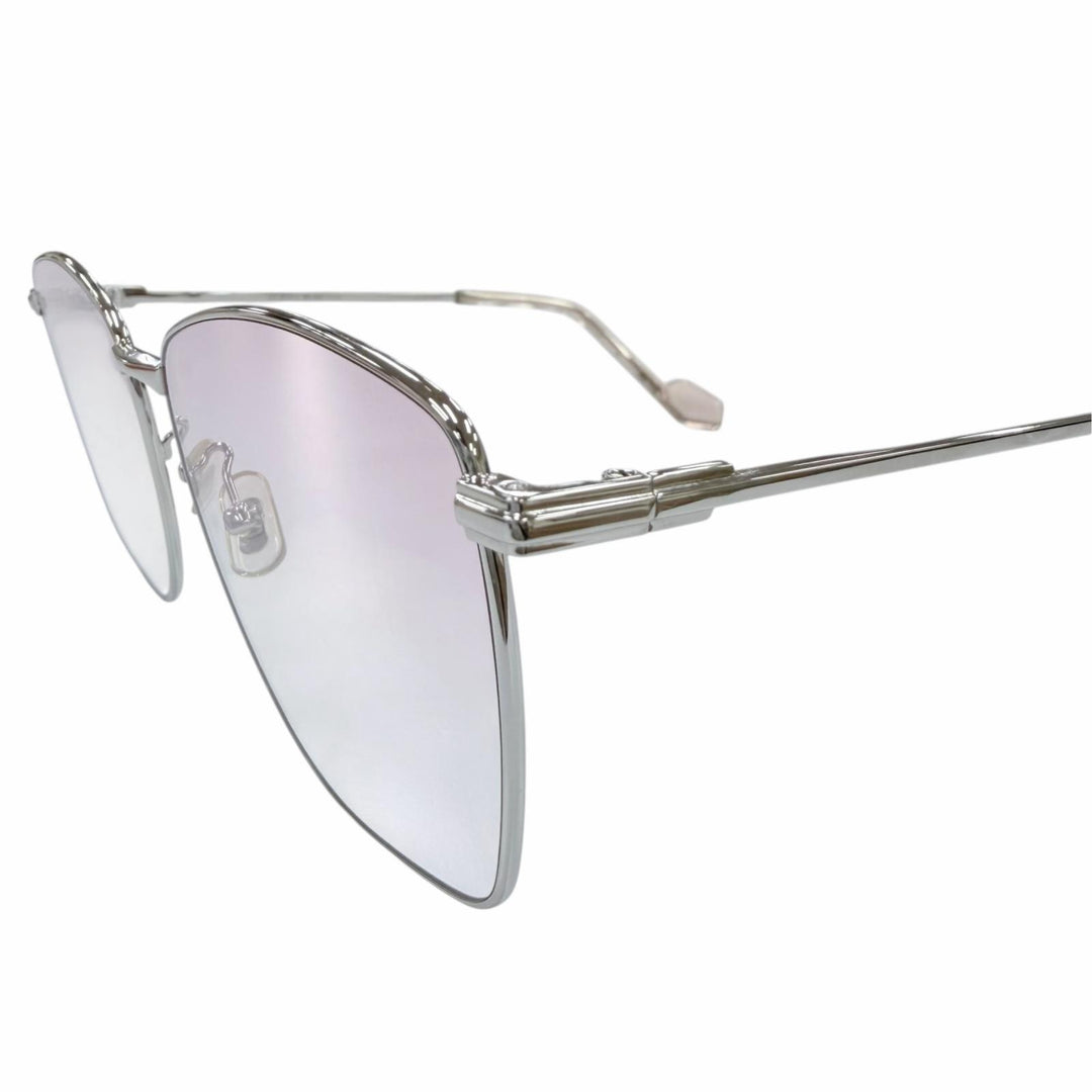 良品☆GENTLE MONSTER ジェントルモンスター SID メタル メガネ 眼鏡 アイウェア シルバー ピンク グラデーション 59□15-144 デモレンズ