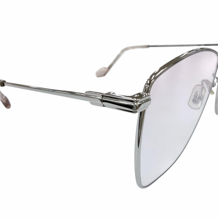 良品☆GENTLE MONSTER ジェントルモンスター SID メタル メガネ 眼鏡 アイウェア シルバー ピンク グラデーション 59□15-144 デモレンズ