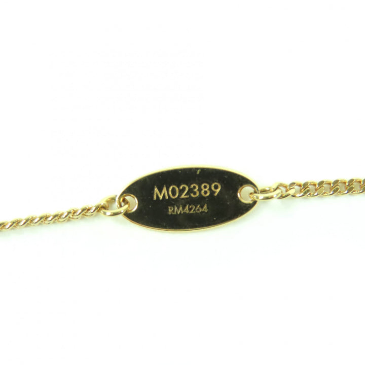 極美品☆LOUIS VUITTON ルイヴィトン 2024年製 M02389 ネックレス・マイLV ハート ラインストーン ゴールド 箱・保存袋付き イタリア製