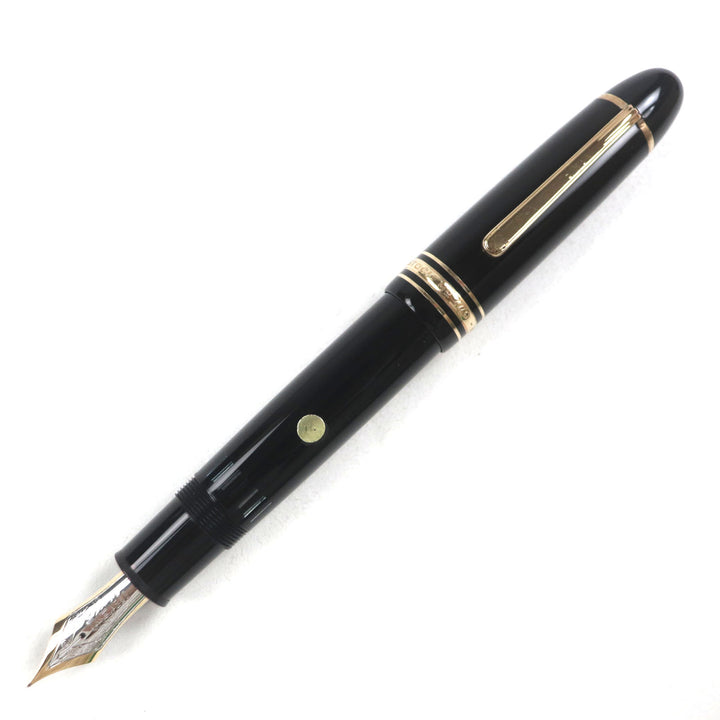 美品▼MONTBLANC モンブラン マイスターシュテュック 149 ペン先14K Fニブ ホワイトスター 万年筆 ブラック ゴールド ケース付 ドイツ製