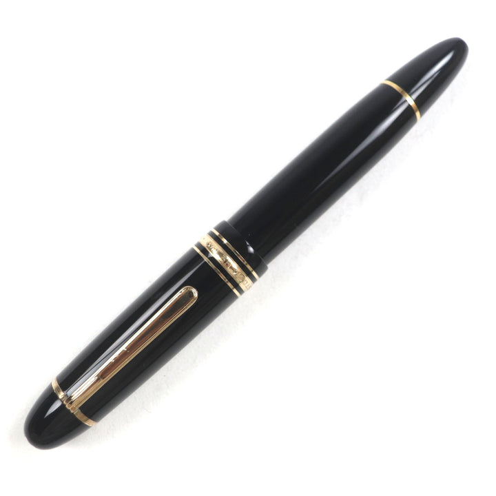 美品▼MONTBLANC モンブラン マイスターシュテュック 149 ペン先14K Fニブ ホワイトスター 万年筆 ブラック ゴールド ケース付 ドイツ製