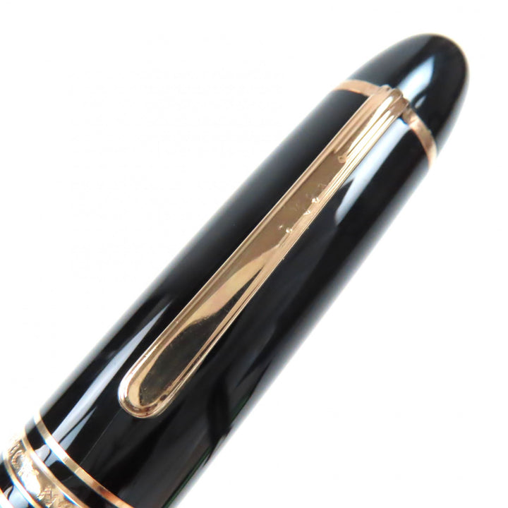 美品▼MONTBLANC モンブラン マイスターシュテュック 149 ペン先14K Fニブ ホワイトスター 万年筆 ブラック ゴールド ケース付 ドイツ製