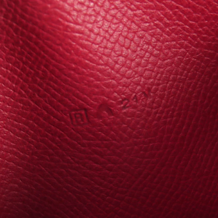 美品★HERMES エルメス アザップロングクラシック ルビー ヴォーエプソン ラウンドジップウォレット 長財布 □R刻印 箱付　フランス製