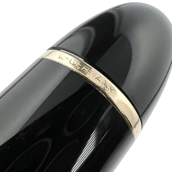 良品▲MONTBLANC モンブラン マイスターシュテュック 149 ペン先14K Bニブ ホワイトスター 万年筆 ブラック ゴールド ドイツ製 メンズ