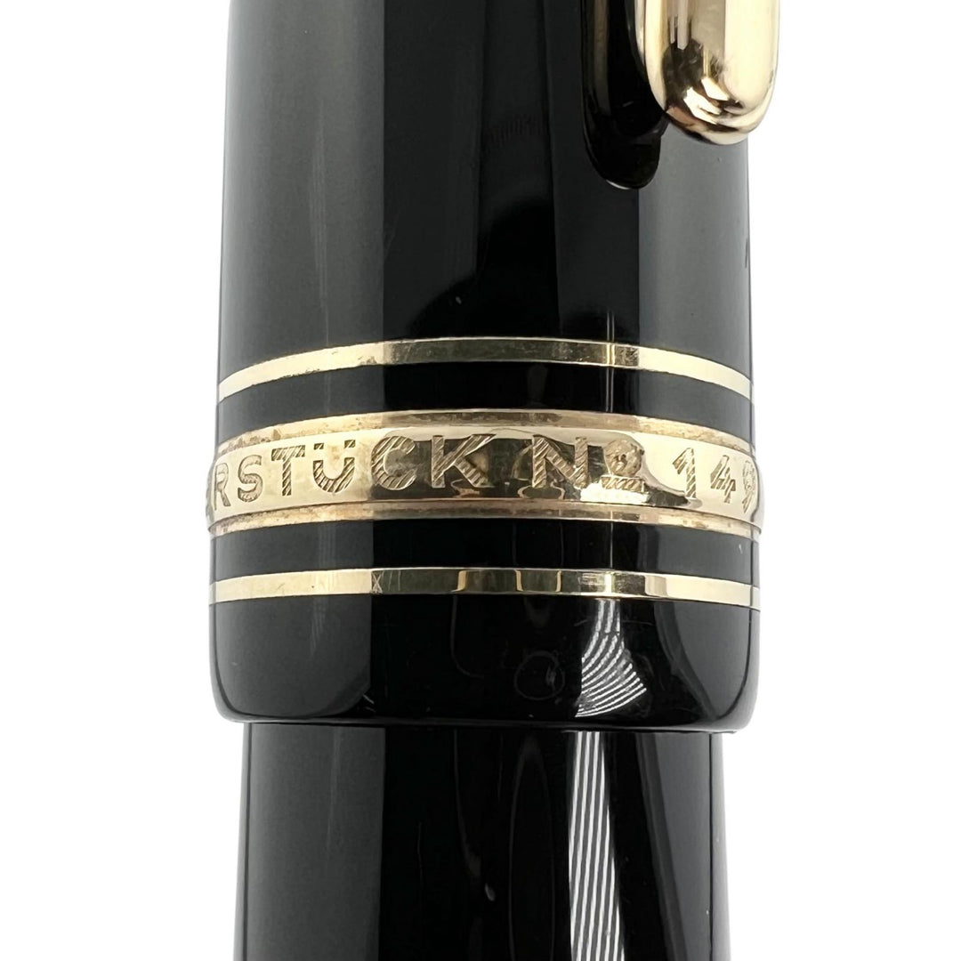 良品▲MONTBLANC モンブラン マイスターシュテュック 149 ペン先14K Bニブ ホワイトスター 万年筆 ブラック ゴールド ドイツ製 メンズ