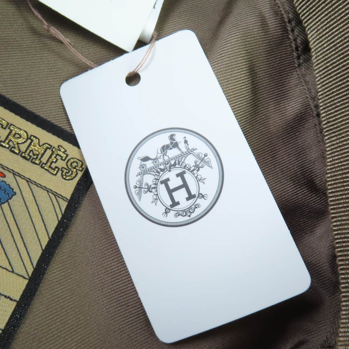 未使用品☆HERMES エルメス ドーヴィル カシミヤ100％ シルバー金具 セリエ金具 キャスケット ブラウン系 58 保存袋付き 仏製 レディース