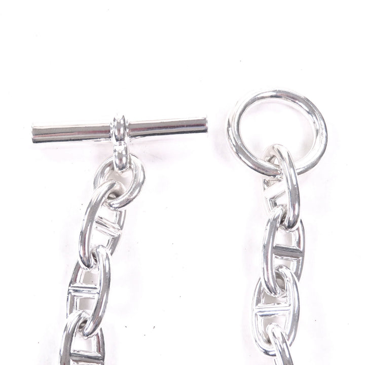 極美品□HERMES エルメス 2023年製 シェーヌダンクル GM SV925 29コマ チェーンネックレス アクセサリー シルバー フランス製 重量129.7g