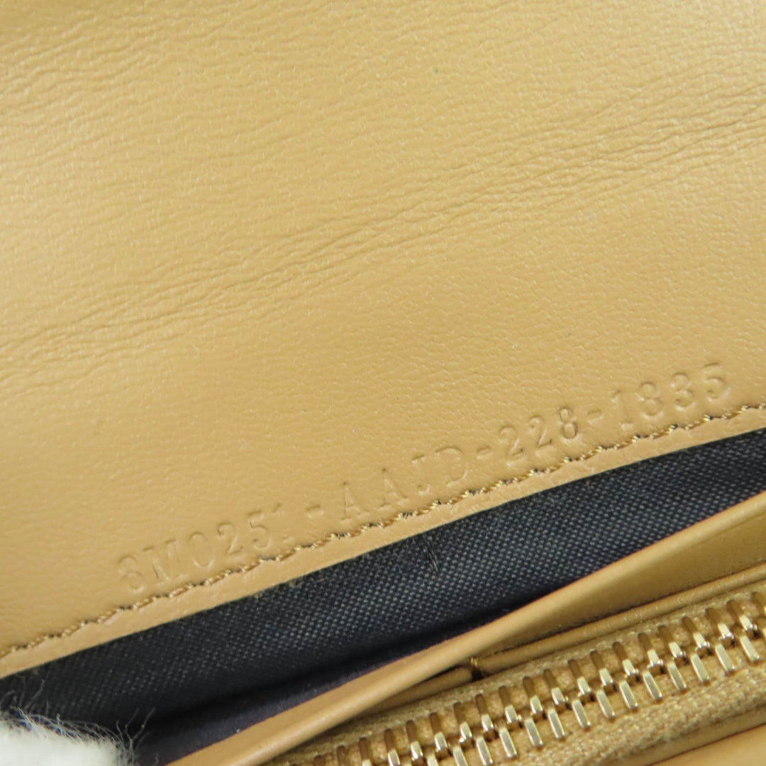 極美品☆FENDI フェンディ 8M0251 立体FFロゴ FF金具 バゲット コンチネンタル ナッパレザー ロングウォレット 長財布 ブラウン系