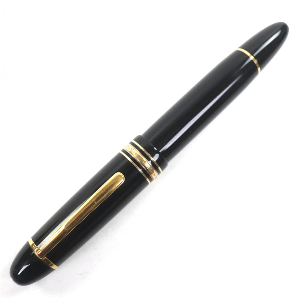 良品▼MONTBLANC モンブラン マイスターシュテュック 149 ペン先14K Fニブ ホワイトスター 万年筆 ブラック ゴールド ドイツ製 メンズ