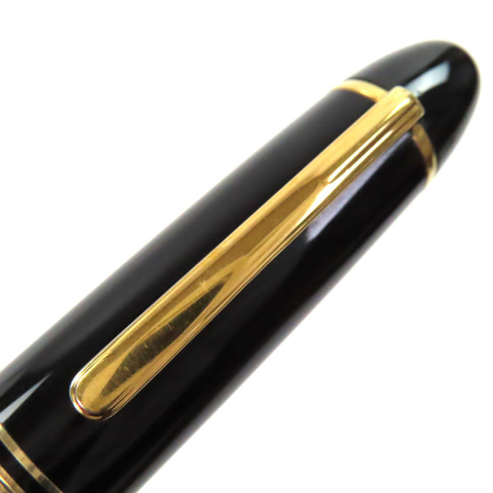 良品▼MONTBLANC モンブラン マイスターシュテュック 149 ペン先14K Fニブ ホワイトスター 万年筆 ブラック ゴールド ドイツ製 メンズ