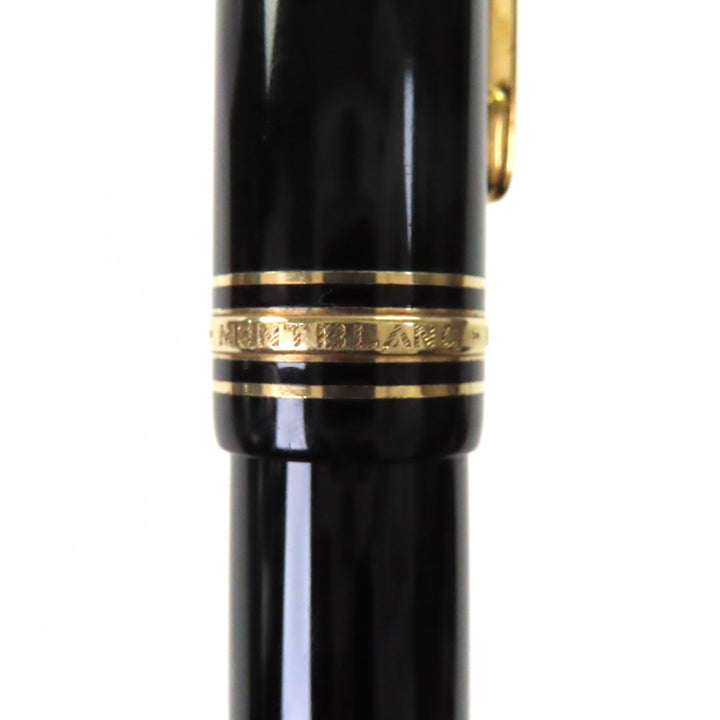 良品▼MONTBLANC モンブラン マイスターシュテュック 149 ペン先14K Fニブ ホワイトスター 万年筆 ブラック ゴールド ドイツ製 メンズ