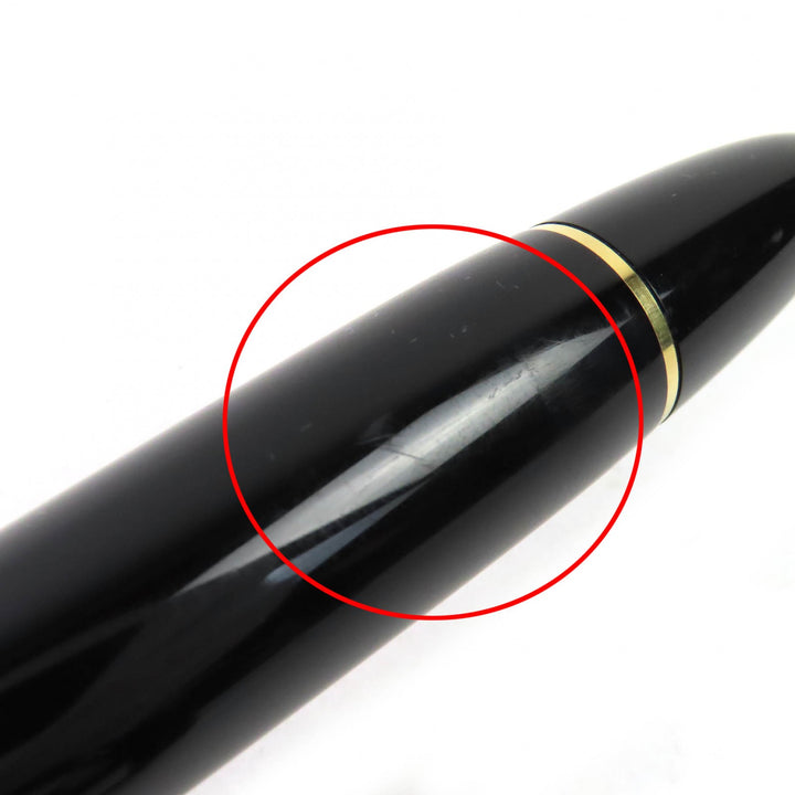 良品△MONTBLANC モンブラン マイスターシュテュック 149 Fニブ ペン先18K ホワイトスター 万年筆 ブラック 西ドイツ製 メンズ　