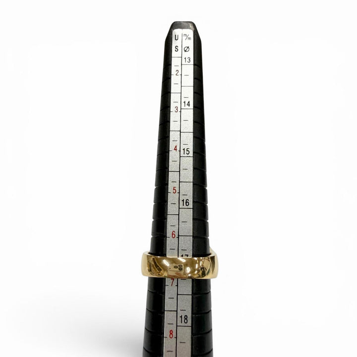 美品▼GARDEL ガーデル ホースシューリング K18 ダイヤモンド D0.11 指輪 ゴールド JP14号 重量17.51g メンズ レディース アクセサリー